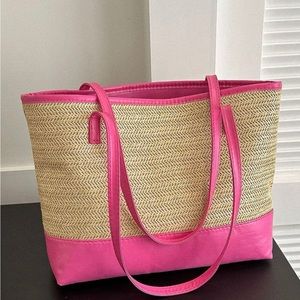 COPY - Hot Pink Straw Bag